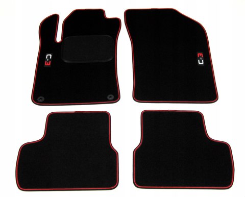 Dywaniki welurowe Citroen C3 II i DS3 II 09 - 16 r Dywaniki welurowe Citroen C3 II i DS3 II 09 - 16 r